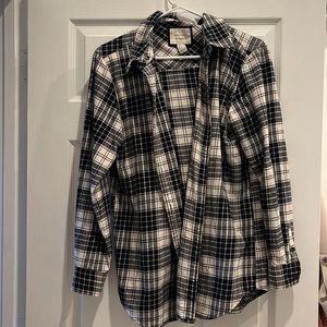 Forever 21 Flannel Detachable Hood Size M